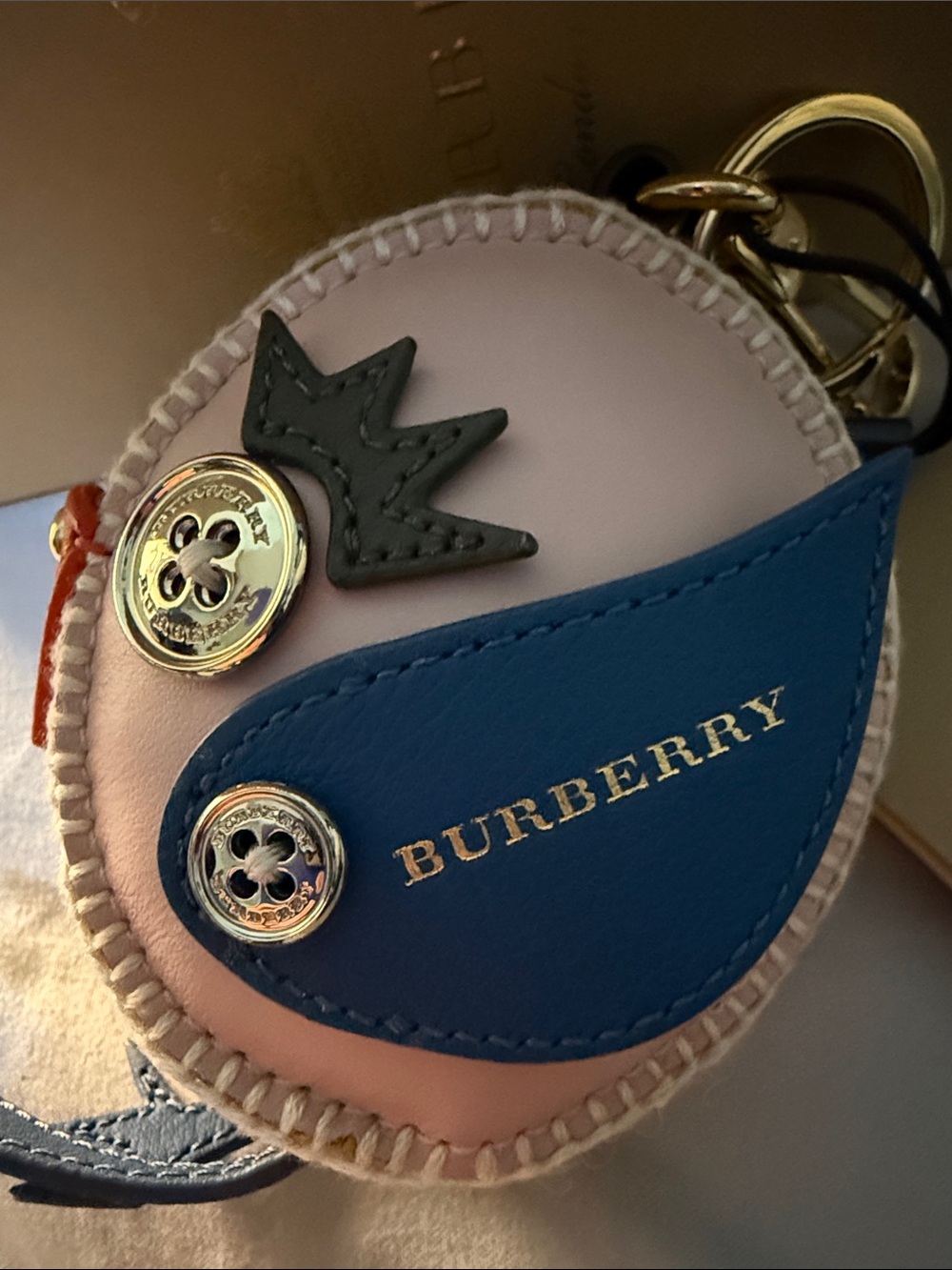NWT Burberry Derek The Bird leather bag charm and keyring NWB - Picture 10 of 13